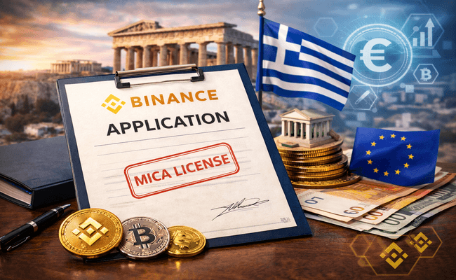 Binance Files for MiCA License, Sets Up Greek Holding
