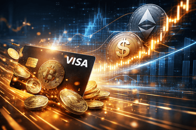 Visa Crypto Card Spending Soars While Ethereum Stablecoin Transfers Hit Record in 2025