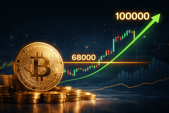 Bitcoin Price Analysis – BTC Holds $68K, Breakout Could Target $100K