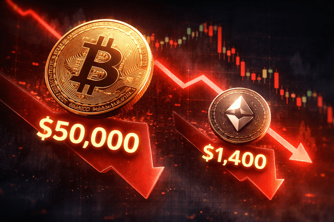 Standard Chartered Warns Bitcoin May Drop to $50,000, Ether to $1,400 Before Rebound