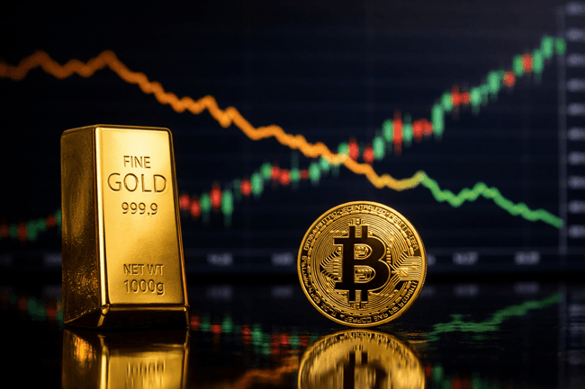 Bitcoin-Gold Correlation Falls to Lowest Since November 2022: Report